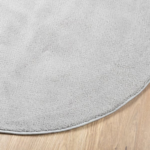 vidaXL Rug OVIEDO Short Pile Grey Ø 80 cm