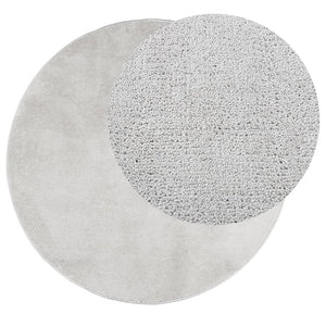 vidaXL Rug OVIEDO Short Pile Grey Ø 160 cm