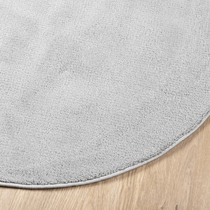 vidaXL Rug OVIEDO Short Pile Grey Ø 200 cm