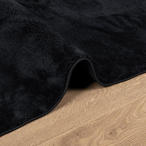 vidaXL Rug OVIEDO Short Pile Black 140x200 cm