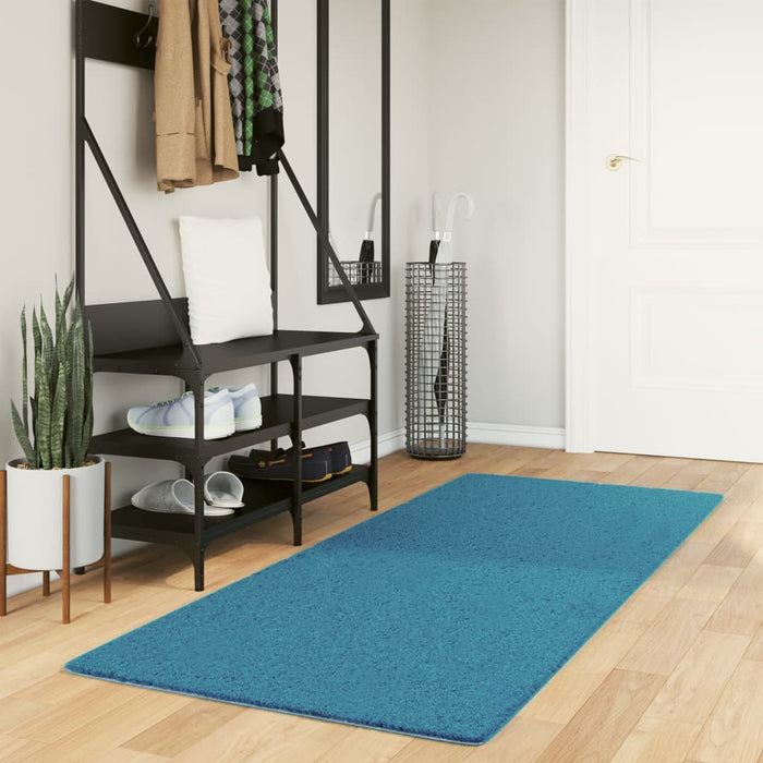 vidaXL Rug OVIEDO Short Pile Turquoise 80x200 cm