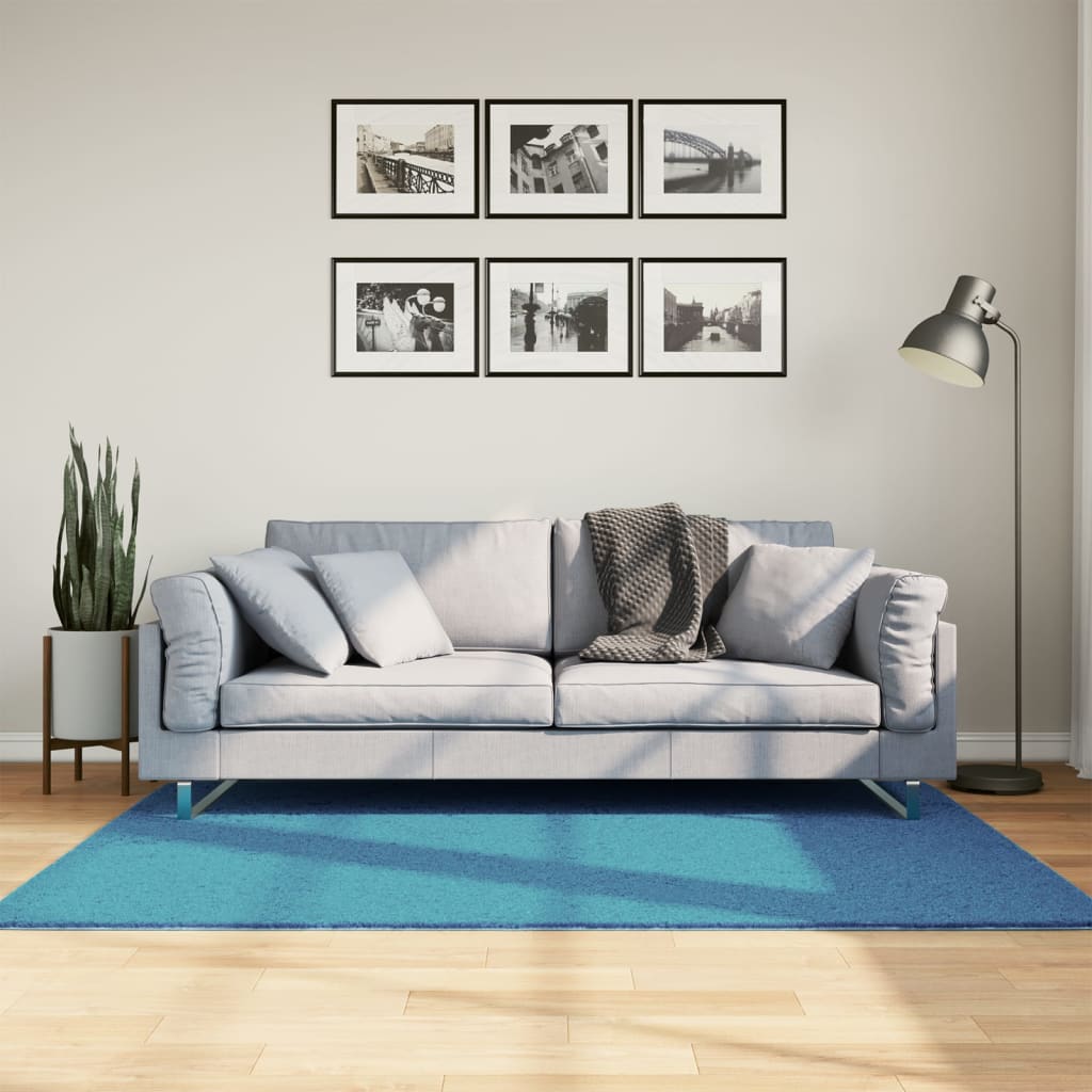 vidaXL Rug OVIEDO Short Pile Turquoise 120x170 cm