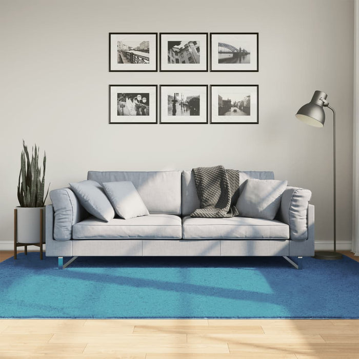 vidaXL Rug OVIEDO Short Pile Turquoise 160x230 cm