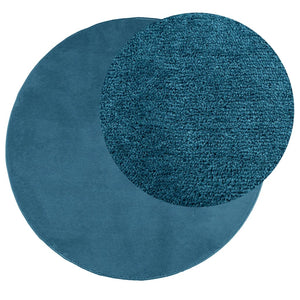 vidaXL Rug OVIEDO Short Pile Turquoise Ø 80 cm