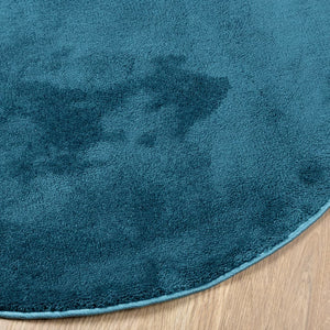 vidaXL Rug OVIEDO Short Pile Turquoise Ø 80 cm