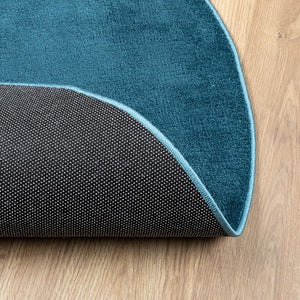 vidaXL Rug OVIEDO Short Pile Turquoise Ø 80 cm