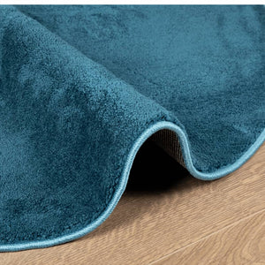 vidaXL Rug OVIEDO Short Pile Turquoise Ø 80 cm