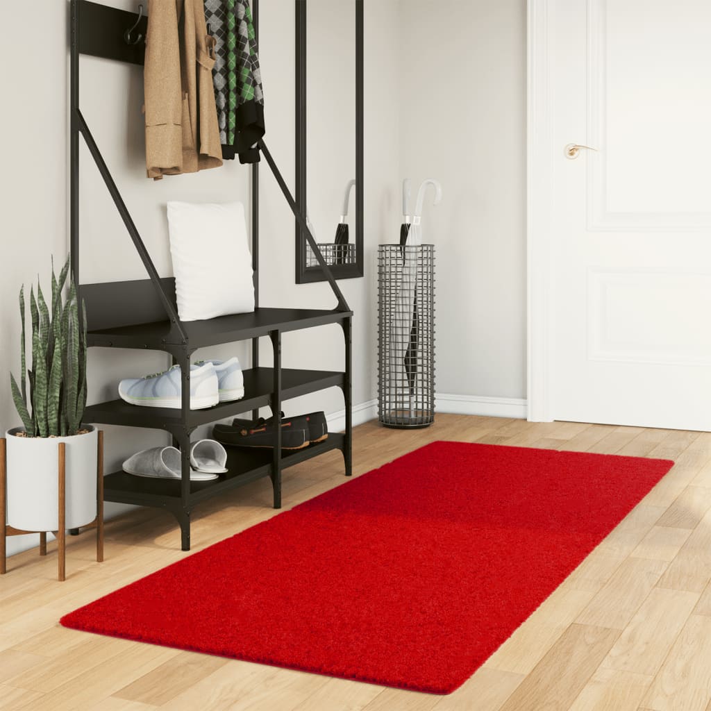 vidaXL Rug OVIEDO Short Pile Red 80x200 cm