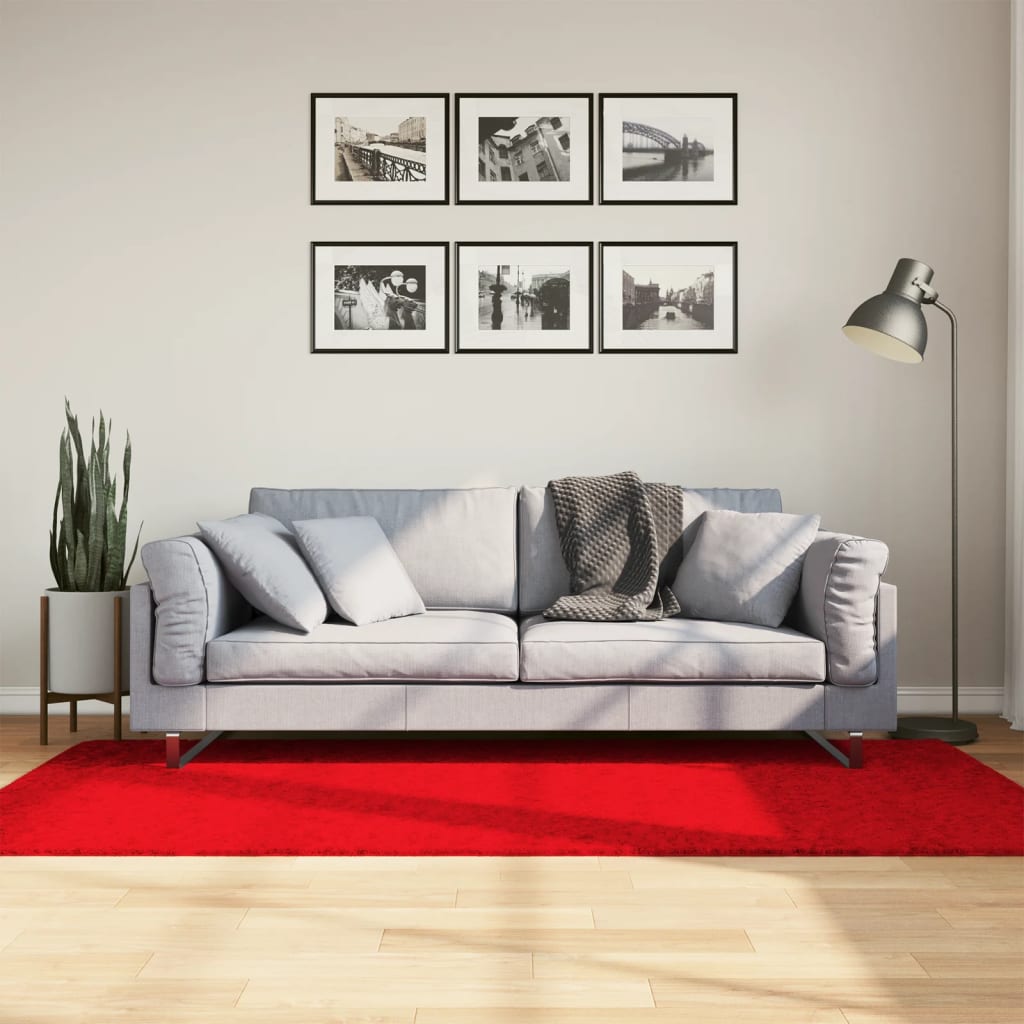 vidaXL Rug OVIEDO Short Pile Red 100x200 cm