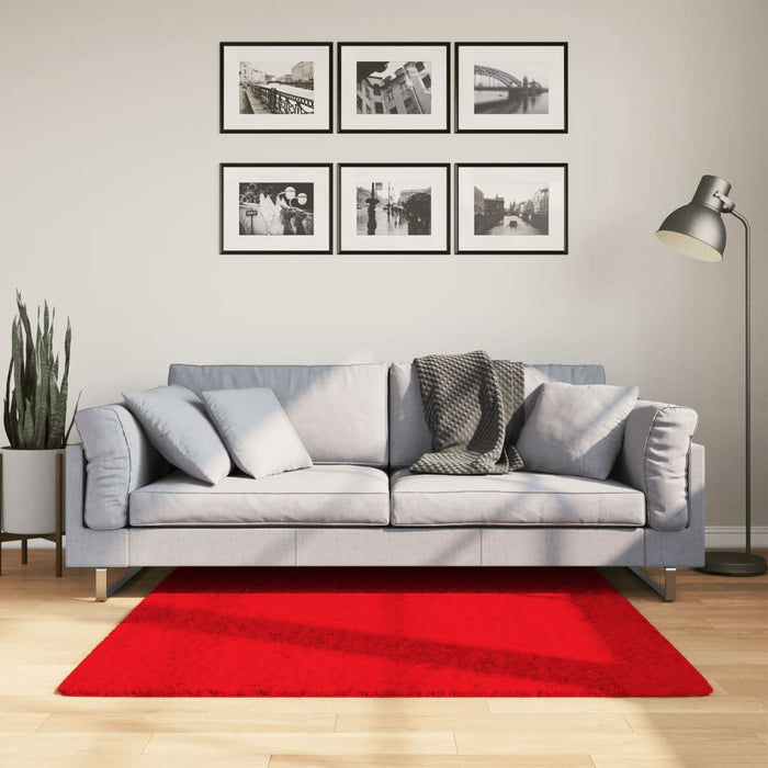 vidaXL Rug OVIEDO Short Pile Red 120x120 cm