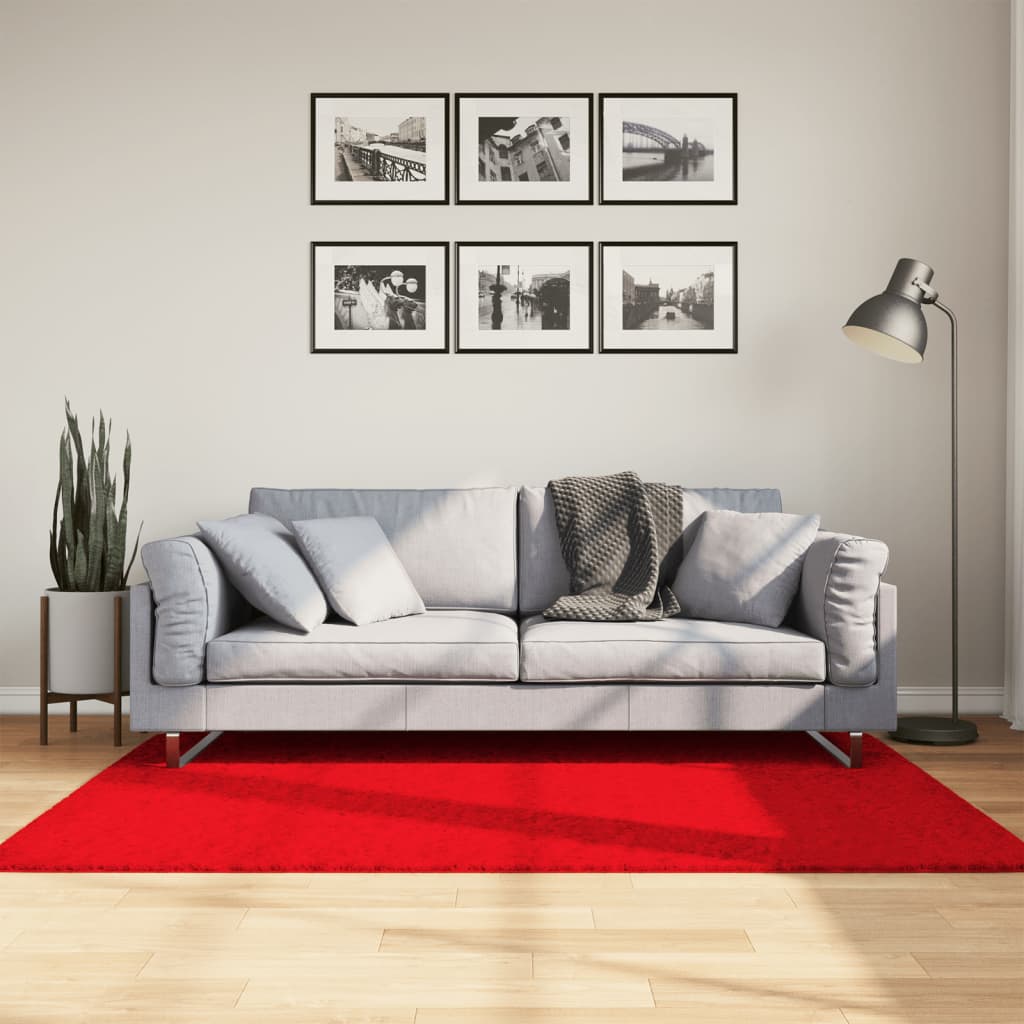 vidaXL Rug OVIEDO Short Pile Red 120x170 cm