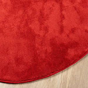 vidaXL Rug OVIEDO Short Pile Red Ø 100 cm