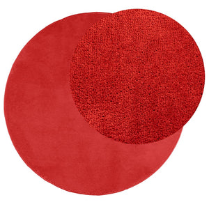 vidaXL Rug OVIEDO Short Pile Red Ø 120 cm