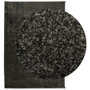 vidaXL Rug ISTAN High Pile Shiny Look Anthracite 140x200 cm