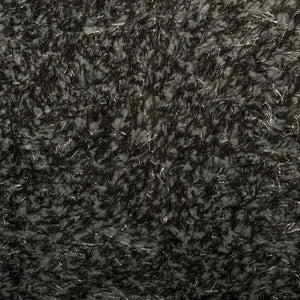 vidaXL Rug ISTAN High Pile Shiny Look Anthracite Ø 100 cm