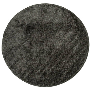 vidaXL Rug ISTAN High Pile Shiny Look Anthracite Ø 160 cm