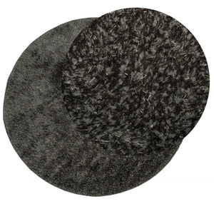 vidaXL Rug ISTAN High Pile Shiny Look Anthracite Ø 160 cm