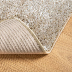 vidaXL Rug ISTAN High Pile Shiny Look Beige 80x150 cm