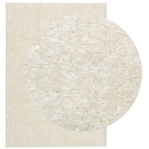 vidaXL Rug ISTAN High Pile Shiny Look Cream 160x230 cm