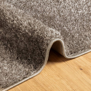 vidaXL Rug ISTAN High Pile Shiny Look Grey 80x150 cm