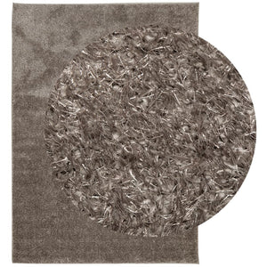 vidaXL Rug ISTAN High Pile Shiny Look Grey 200x280 cm