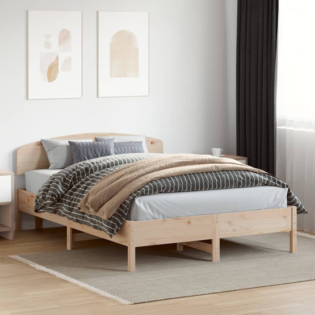 vidaXL Bed Frame without Mattress 120x200 cm Solid Wood Pine