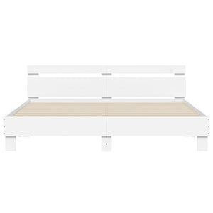 vidaXL Bed Frame without Mattress White 200x200 cm