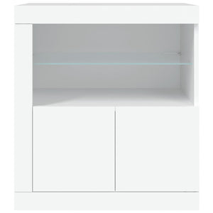 vidaXL Sideboard with LED Lights White 60.5x37x67 cm