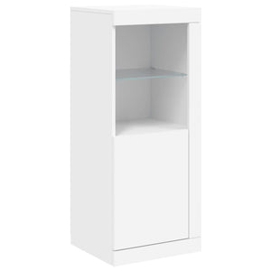 vidaXL Sideboard with LED Lights White 41x37x100 cm