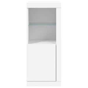 vidaXL Sideboard with LED Lights White 41x37x100 cm