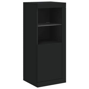 vidaXL Sideboard with LED Lights Black 41x37x100 cm