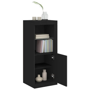 vidaXL Sideboard with LED Lights Black 41x37x100 cm