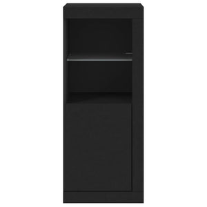 vidaXL Sideboard with LED Lights Black 41x37x100 cm