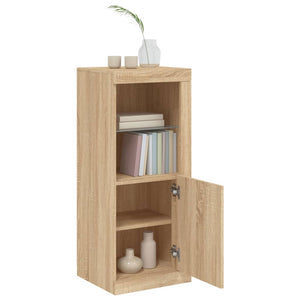 vidaXL Sideboard with LED Lights Sonoma Oak 41x37x100 cm