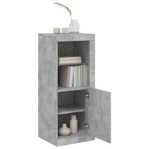 vidaXL Sideboard with LED Lights Concrete Grey 41x37x100 cm