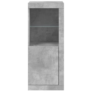 vidaXL Sideboard with LED Lights Concrete Grey 41x37x100 cm