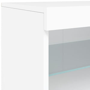 vidaXL Sideboard with LED Lights White 60x37x67 cm