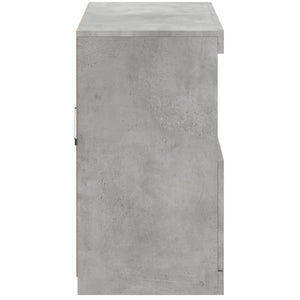 vidaXL Sideboard with LED Lights Concrete Grey 81x37x67 cm