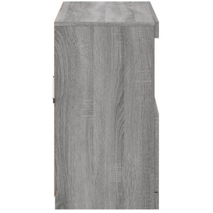 vidaXL Sideboard with LED Lights Grey Sonoma 81x37x67 cm