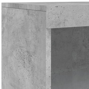 vidaXL Sideboard with LED Lights Concrete Grey 60.5x37x100 cm