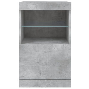 vidaXL Sideboard with LED Lights Concrete Grey 41x37x67 cm