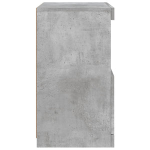 vidaXL Sideboard with LED Lights Concrete Grey 41x37x67 cm