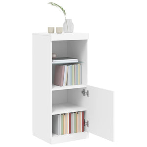 vidaXL Sideboard with LED Lights White 41x37x100 cm