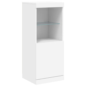 vidaXL Sideboard with LED Lights White 41x37x100 cm