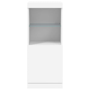 vidaXL Sideboard with LED Lights White 41x37x100 cm