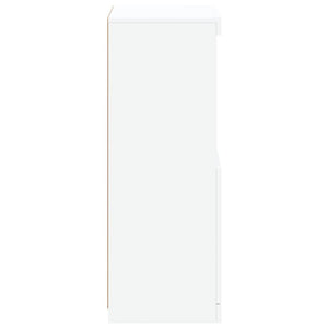 vidaXL Sideboard with LED Lights White 41x37x100 cm