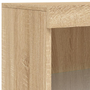 vidaXL Sideboard with LED Lights Sonoma Oak 60.5x37x100 cm