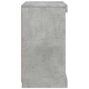 vidaXL Sideboard with LED Lights Concrete Grey 41x37x67 cm