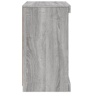 vidaXL Sideboard with LED Lights Grey Sonoma 41x37x67 cm