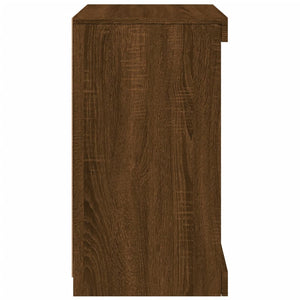 vidaXL Sideboard with LED Lights Brown Oak 41x37x67 cm